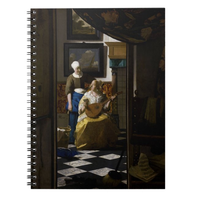 Johannes Vermeer - Kärlek Brev Anteckningsbok (Framsidan)