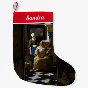 Johannes Vermeer - Kärlek Brev Bandana Liten Julstrumpa