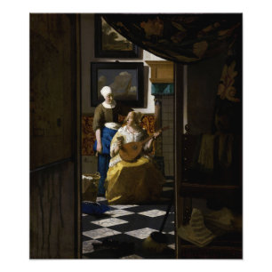 Johannes Vermeer - Kärlek Brev Fototryck