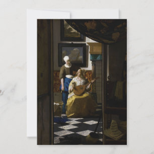 Johannes Vermeer - Kärlek Brev Inbjudningar