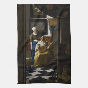 Johannes Vermeer - Kärlek Brev Kökshandduk