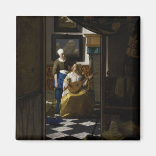 Johannes Vermeer - Kärlek Brev Magnet