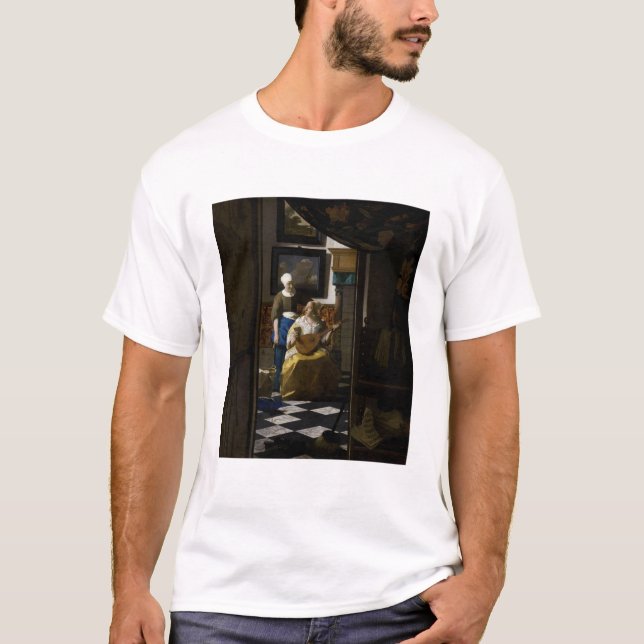 Johannes Vermeer - Kärlek Brev T Shirt (Framsida)