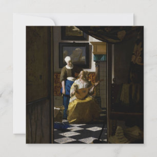 Johannes Vermeer - Kärlek Brev Tack Kort
