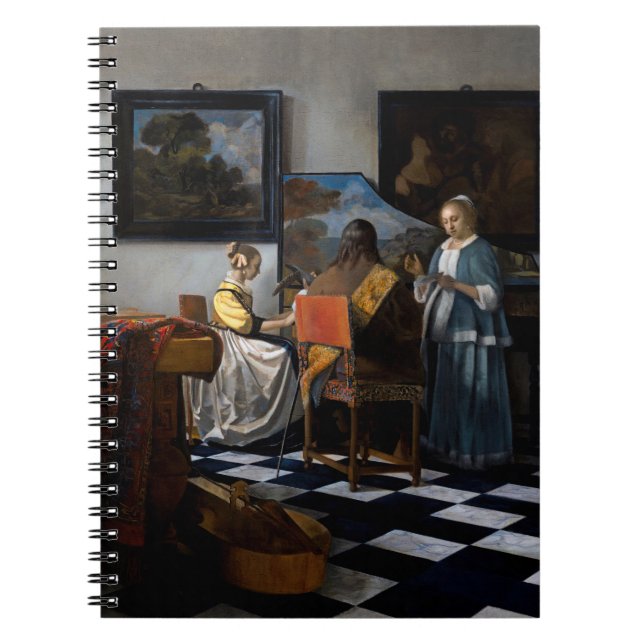 Johannes Vermeer - Konserten Anteckningsbok (Framsidan)