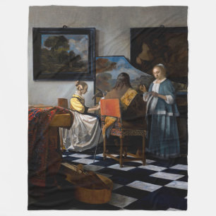 Johannes Vermeer - Konserten Fleecefilt