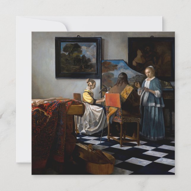 Johannes Vermeer - Konserten Inbjudningar (Framsida)
