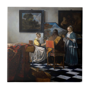 Johannes Vermeer - Konserten Kakelplatta