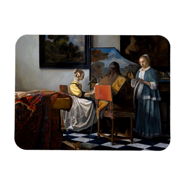 Johannes Vermeer - Konserten Magnet (Horisontell)