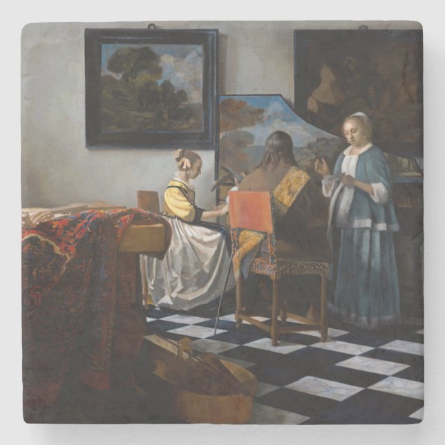 Johannes Vermeer - Konserten Stenunderlägg (Framsidan)