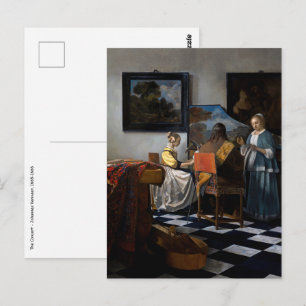 Johannes Vermeer - Konserten Vykort