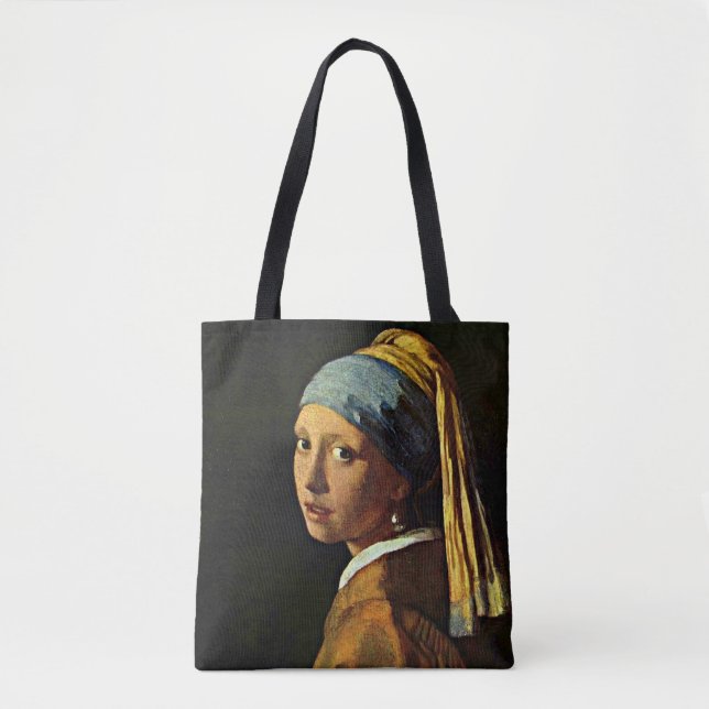 Johannes Vermeer konst - Flickan med Pearl Earring Tygkasse (Framsida)