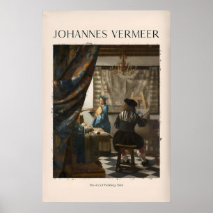 Johannes Vermeer Konsten att måla666 Allegori Poster