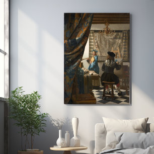 Johannes Vermeer, konsten av målning Fototryck