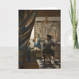 Johannes Vermeer, konsten av målning Kort