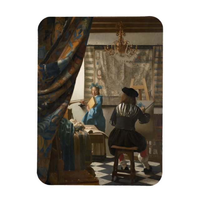 Johannes Vermeer, konsten av målning Magnet (Vertikal)