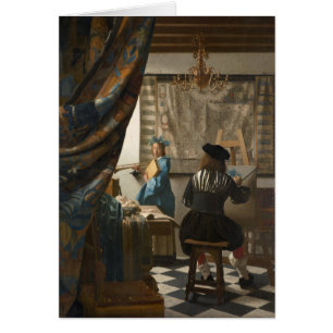 Johannes Vermeer, konsten av målning OBS Kort