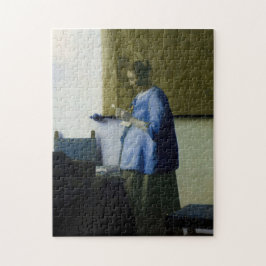 Johannes Vermeer - Kvinnor i blå läsning i Brev Pussel