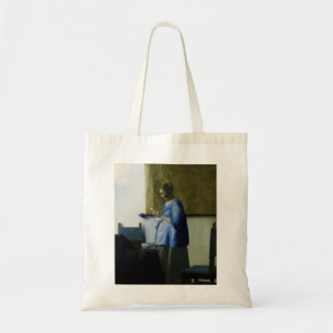 Johannes Vermeer - Kvinnor i blå läsning i Brev Tygkasse