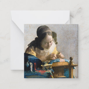 Johannes Vermeer - Lacemaker Anteckningskort