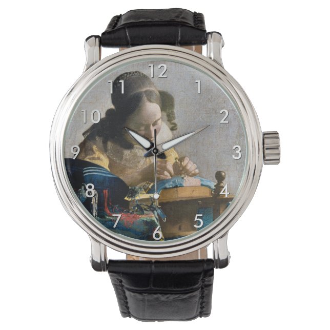 Johannes Vermeer - Lacemaker Armbandsur (Framsida)