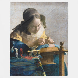 Johannes Vermeer - Lacemaker Fleecefilt