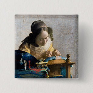 Johannes Vermeer - Lacemaker Knapp