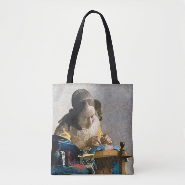 Johannes Vermeer - Lacemaker Tygkasse (Framsida)