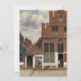 Johannes Vermeer - Little Street Inbjudningar