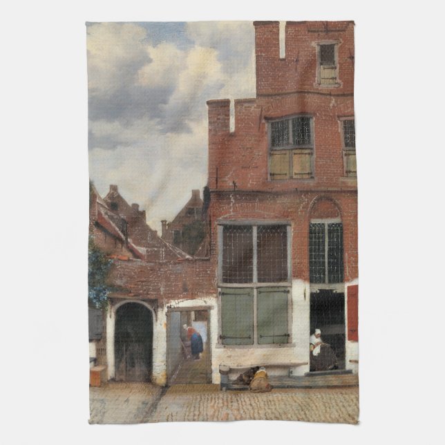 Johannes Vermeer - Little Street Kökshandduk (Vertikal)