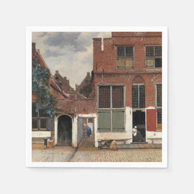 Johannes Vermeer - Little Street Pappersservett (Framsidan)