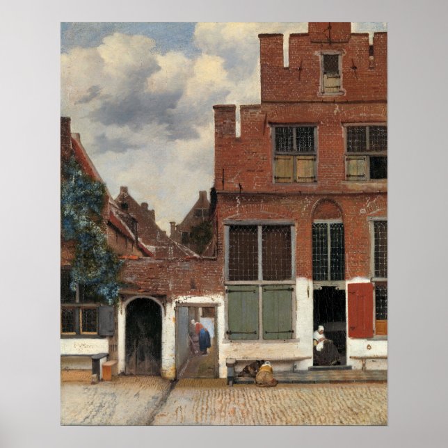 Johannes Vermeer - Little Street Poster (Framsidan)