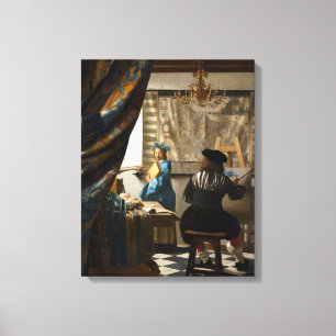 Johannes Vermeer - Måleriets allegori Canvastryck