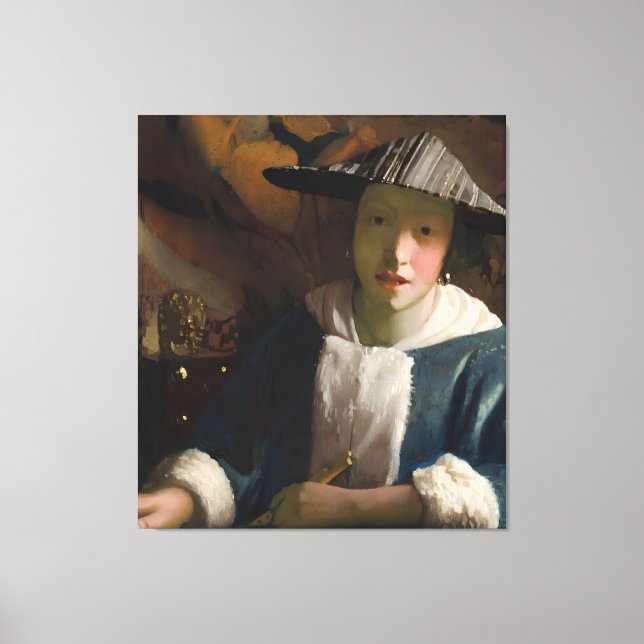 Johannes Vermeer-målning Canvastryck (Framsida)
