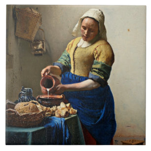 Johannes Vermeer-målning, Milkmaid Kakelplatta