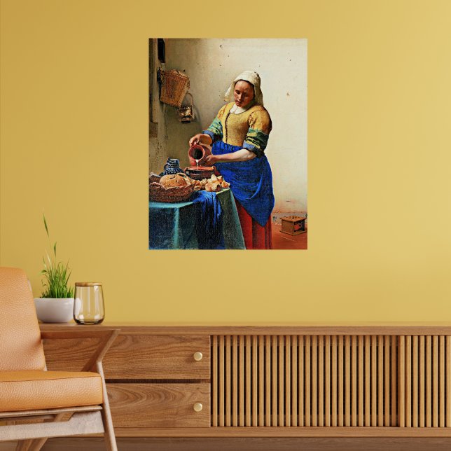 Johannes Vermeer-målning, Milkmaid Poster (Vardagsrum 2)