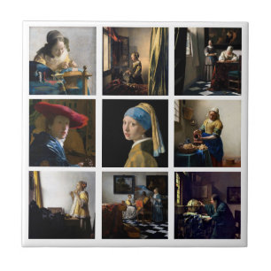 Johannes Vermeer - Masterbit Grid Kakelplatta