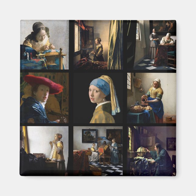 Johannes Vermeer - Masterbit Grid Magnet (Framsidan)