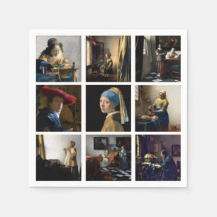 Johannes Vermeer - Masterbit Grid Pappersservett