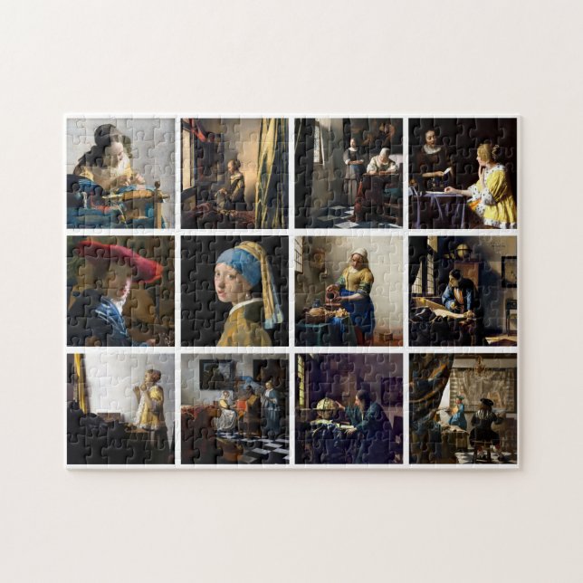 Johannes Vermeer - Masterbit Grid Pussel (Horisontell)