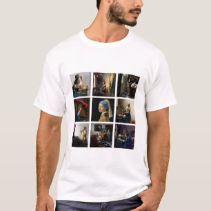 Johannes Vermeer - Masterbit Grid T Shirt