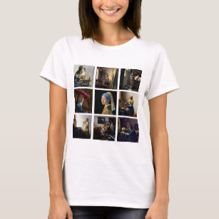 Johannes Vermeer - Masterbit Grid T Shirt