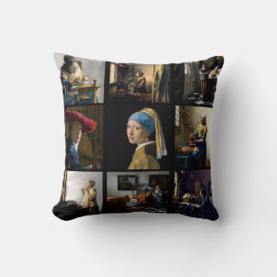 Johannes Vermeer - mästerstyckets rutnätstorget Kudde
