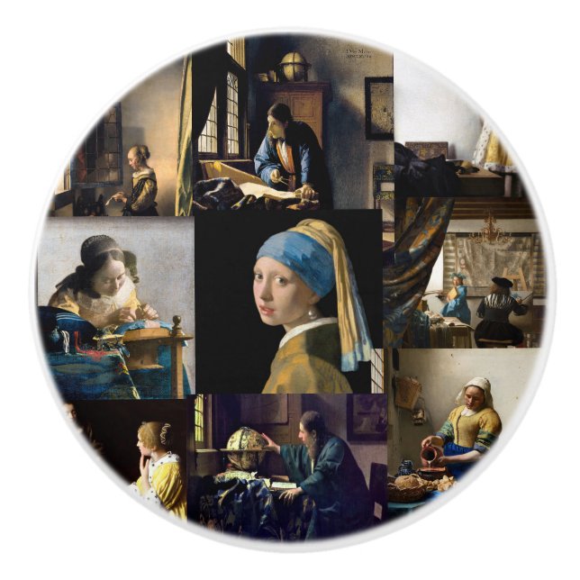 Johannes Vermeer - mästerverk - lappverk Knopp (Framsidan)