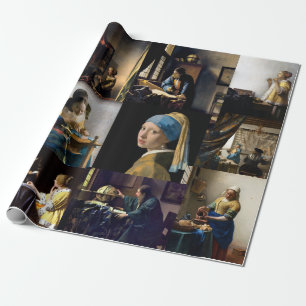 Johannes Vermeer - mästerverk - lappverk Presentpapper