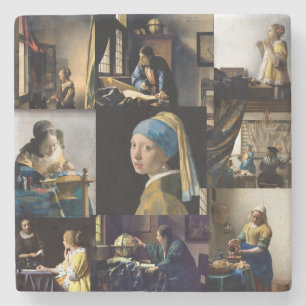 Johannes Vermeer - mästerverk - lappverk Stenunderlägg