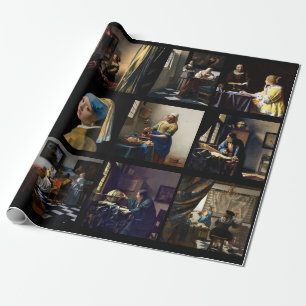 Johannes Vermeer - mästerverk Mosaic Presentpapper