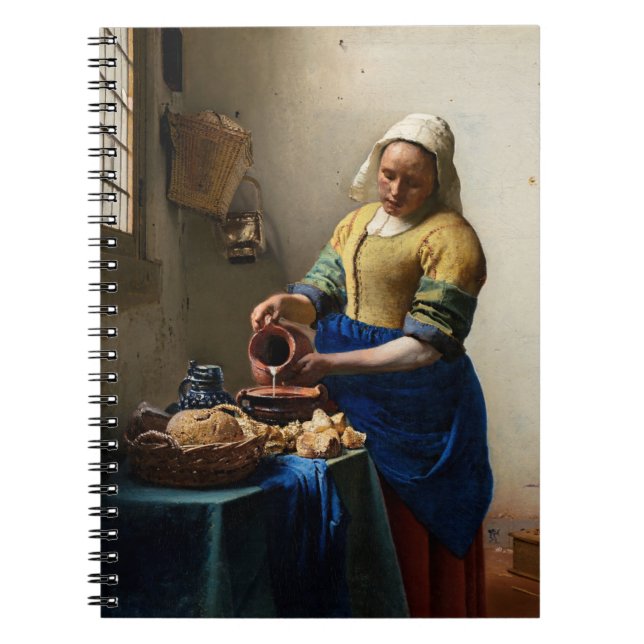 Johannes Vermeer - Mejerskan Anteckningsbok (Framsidan)