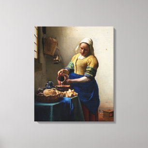 Johannes Vermeer - Mejerskan Canvastryck