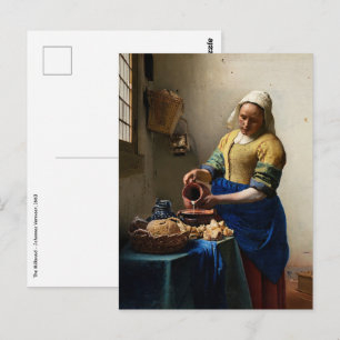 Johannes Vermeer - Mejerskan Vykort